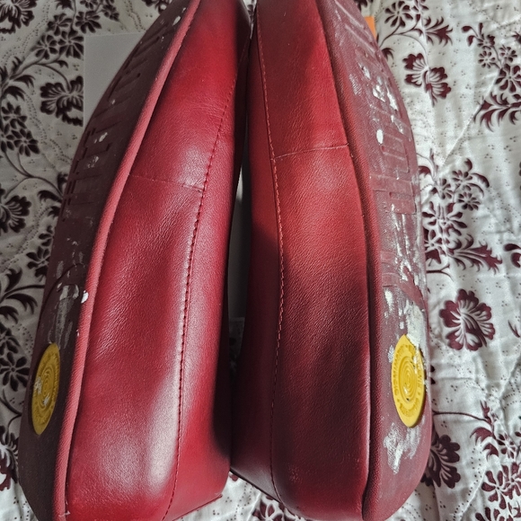 Women Fitflop Due Leather Rouge - Picture 3 of 11
